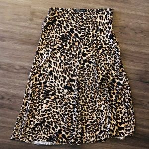 Zara leopard skirt